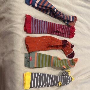 Colorful Striped and Patterned Socks Set